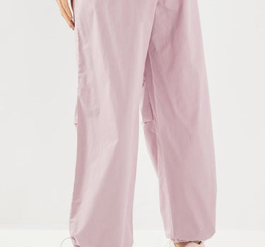 Solid Cotton Relaxed Fit Women's Pants
