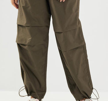 Solid Cotton Relaxed Fit Women's Pants