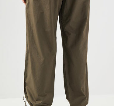 Solid Cotton Relaxed Fit Women's Pants