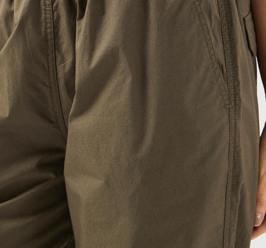 Solid Cotton Relaxed Fit Women's Pants