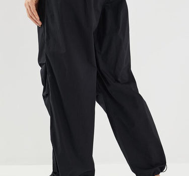 Solid Cotton Relaxed Fit Women's Pants