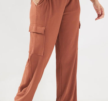 Solid Polyester Straight Fit Women's Pants