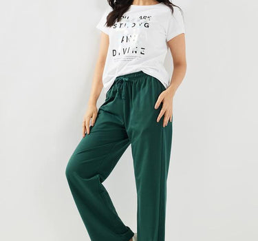 Solid Cotton Regular Fit Women's Pants