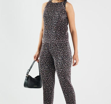 Printed Regular Fit Blended Fabric Women's Casual Wear Pants