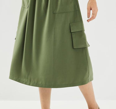 Solid Polyester Regular Fit Women's Skirt