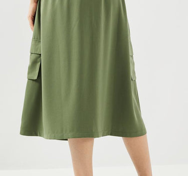 Solid Polyester Regular Fit Women's Skirt