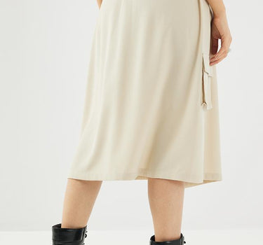 Solid Polyester Regular Fit Women's Skirt