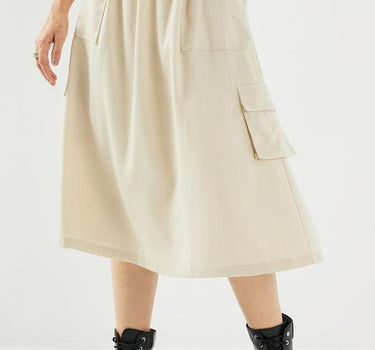 Solid Polyester Regular Fit Women's Skirt