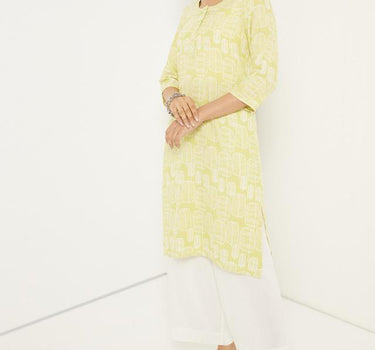 Rayon Printed Kurta for Women