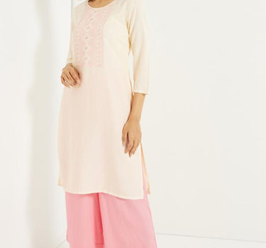 Embroidered Mirror Kurta