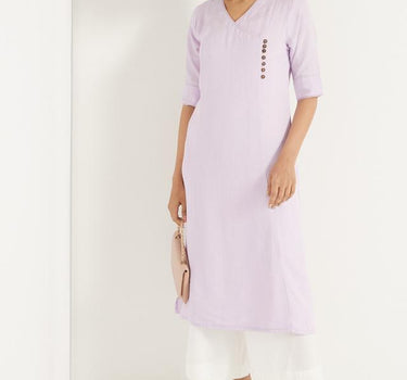 Solid Angrakha Kurta for Women