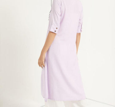 Solid Angrakha Kurta for Women