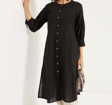 Balloon Sleeve Cotton Kurta