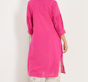 Balloon Sleeve Cotton Kurta