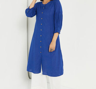 Balloon Sleeve Cotton Kurta