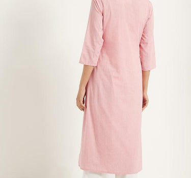 Hand Embroidered Cotton Kurta