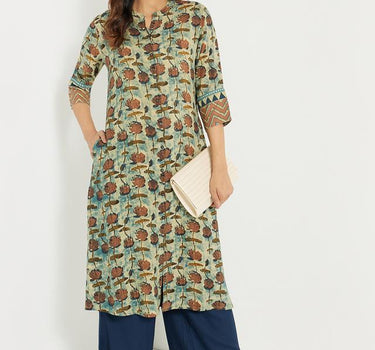 Rayon Printed Kurta for Women