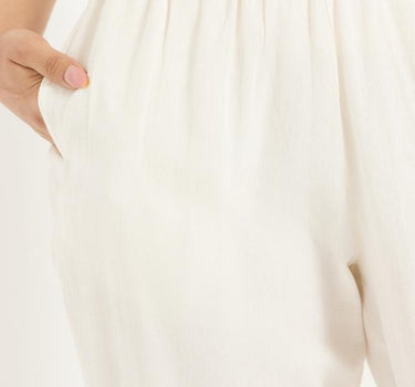 Elasticated Cotton Pants for Women