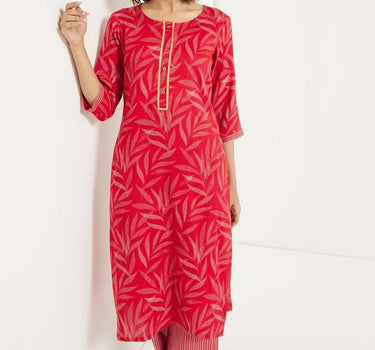 Poly Blend Kurta Palazzo Set