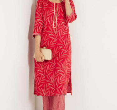 Poly Blend Kurta Palazzo Set