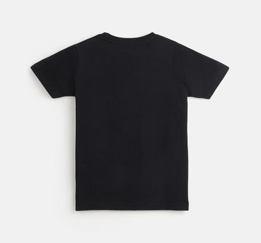 Black and Camo Cotton T-shirt for Boys