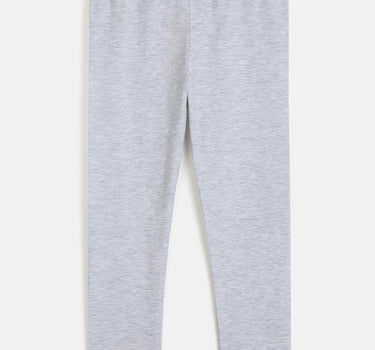 Stretchable Grey Cotton Leggings