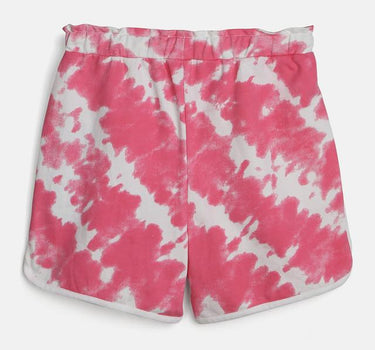 Groovy Tie Dye Cotton Shorts for Girls