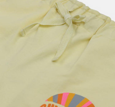 Sunshine and Rainbow Cotton Shorts for Girls