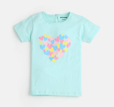 Graphic Cotton Regular Fit Girls T-Shirt