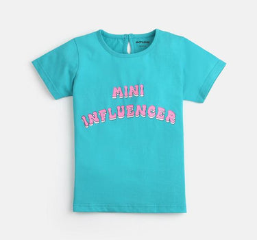 Printed Cotton Regular Fit Girls T-Shirt