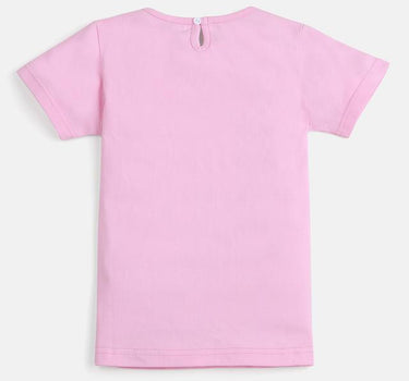 Graphic Cotton Regular Fit Girls T-Shirt