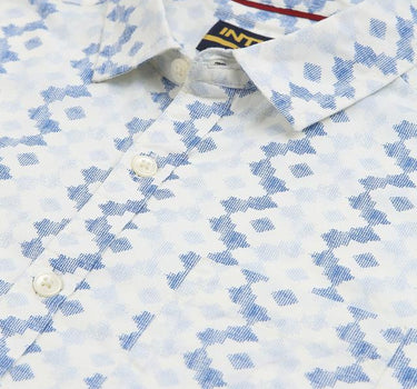 Printed Cotton Collared Neck Boys Shirt