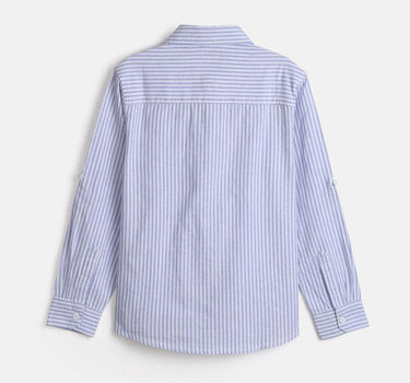 Stripes Cotton Blend Collared Neck Boys Shirt