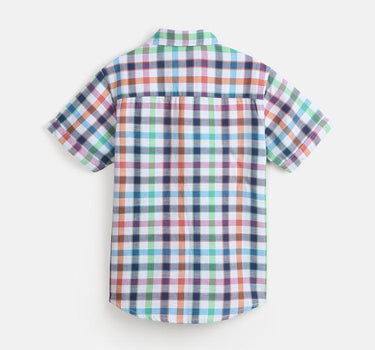 Checks Cotton Blend Collared Neck Boys Shirt