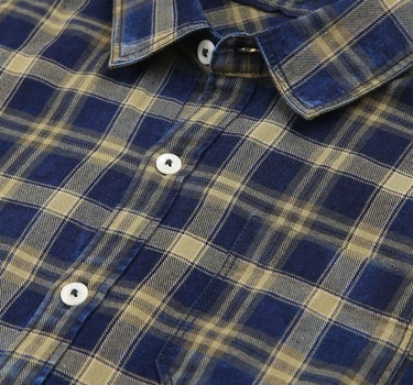 Checks Cotton Hooded Boys Shirt