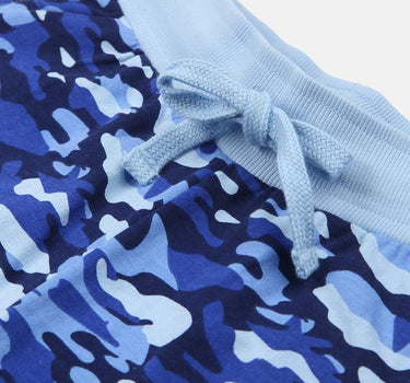 Blue Camouflage Shorts for Boys