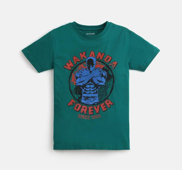 Wakanda Forever Cotton T-shirt for Boys