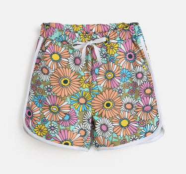 Printed Cotton Regular Fit Girls Shorts