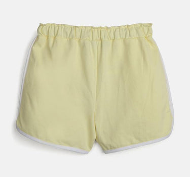 Solid Cotton Regular Fit Girls Shorts