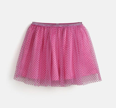 Foil Mesh Regular Fit Girls Skirt