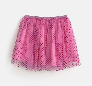 Foil Mesh Regular Fit Girls Skirt