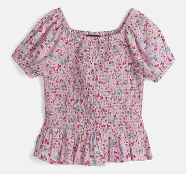 Printed Cotton Regular Fit Girls Top