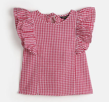 Dyed Cotton Regular Fit Girls Top