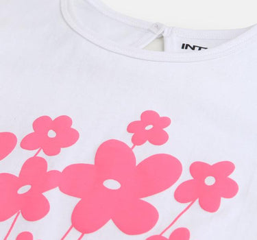 Printed Cotton Regular Fit Girls T-Shirt