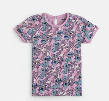 Printed Cotton Regular Fit Girls T-Shirt