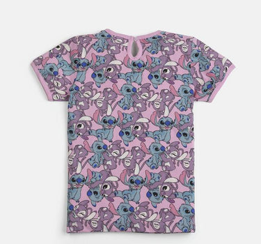 Printed Cotton Regular Fit Girls T-Shirt