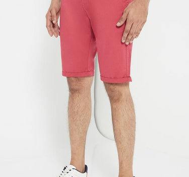 Coral Summer Comfort Fit Cotton Stretch Shorts