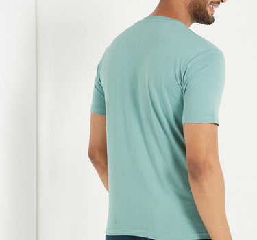 Men's Teal Crew Neck T-Shirt