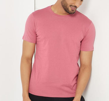 Men's Red Crew Neck T-Shirt