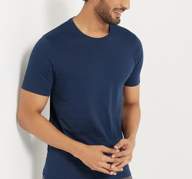 Men's Navy Crew Neck T-Shirt